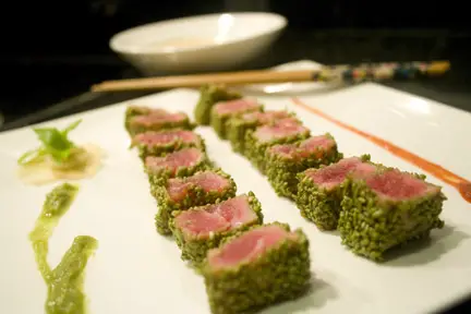 Seared Sesame Tuna w/Ginger Carrot Sauce