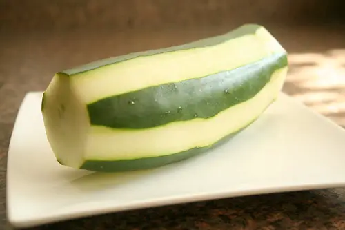peeled cucumber